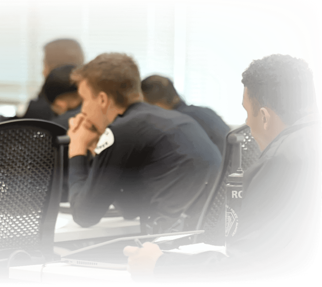 Police cadets attending Narrow Path Investigation's Employment Placement Program.