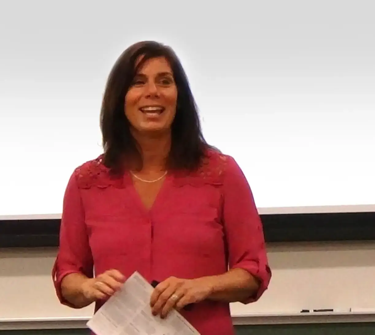 Joan Bauer teaching Narrow Path Investigation's S.A.F.E Training course - from NPI’s investigation services